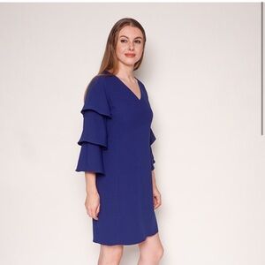 AMANDA UPRICHARD Ruffle Long Sleeve Mini Dress NWT Small